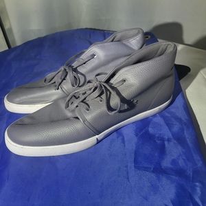 Lacoste Men's "Asparta" size 12 high top lifestyle shoe - dark grey (New)